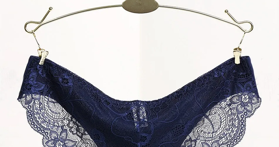 VenusFox Women's sexy seamless cotton lace panties Plus Size