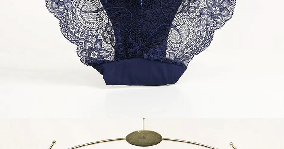 VenusFox Women's sexy seamless cotton lace panties Plus Size