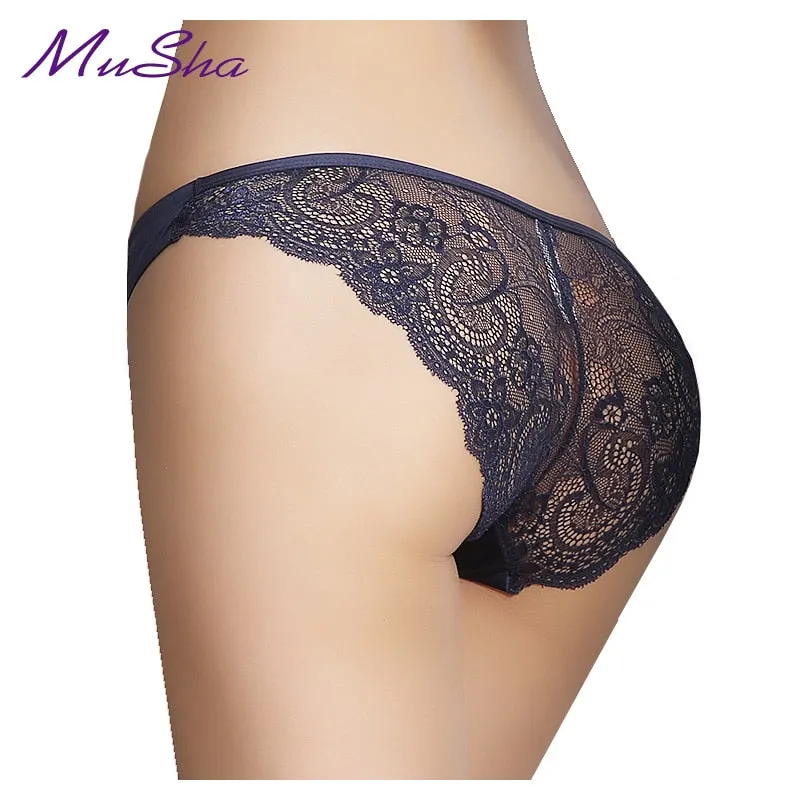 VenusFox Women's sexy seamless cotton lace panties Plus Size
