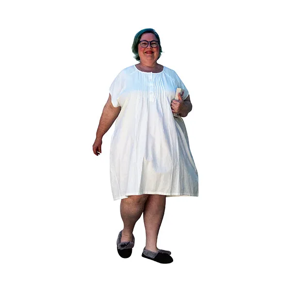 White Cotton Nightgown