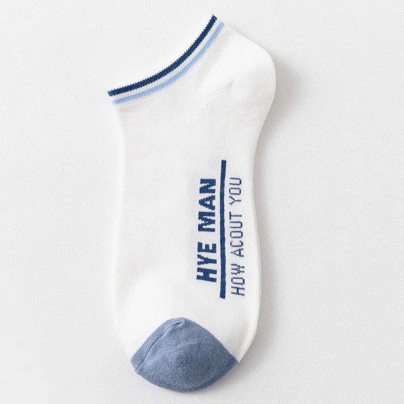 Wide Calf Letter Pattern Cotton Socks(3 Pairs)