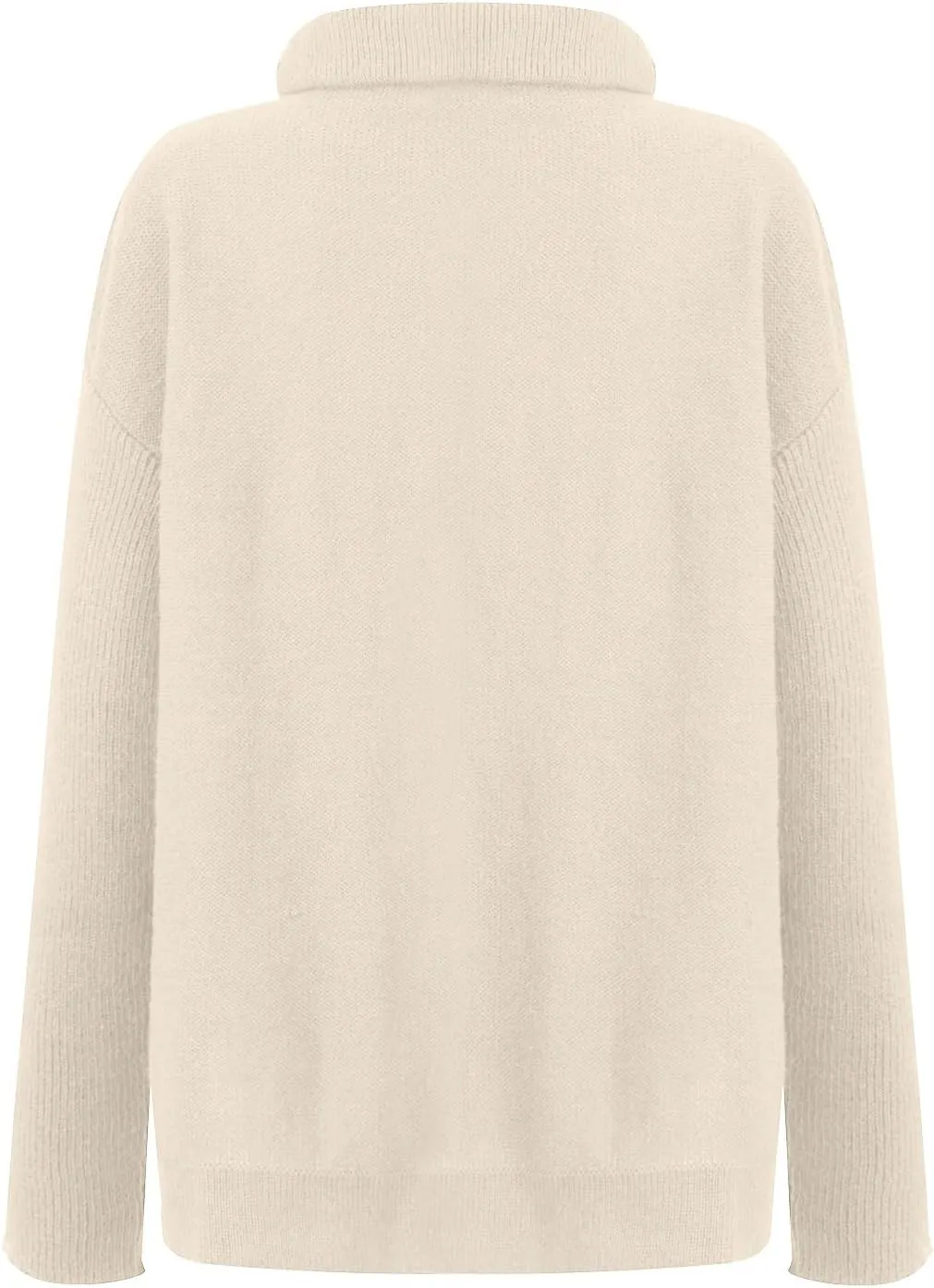 Women Oversized Turtleneck Long Batwing Sleeve Pullover Ribbed Knit Tunic Sweater Outfits 2024 Fall Trendy Clothes