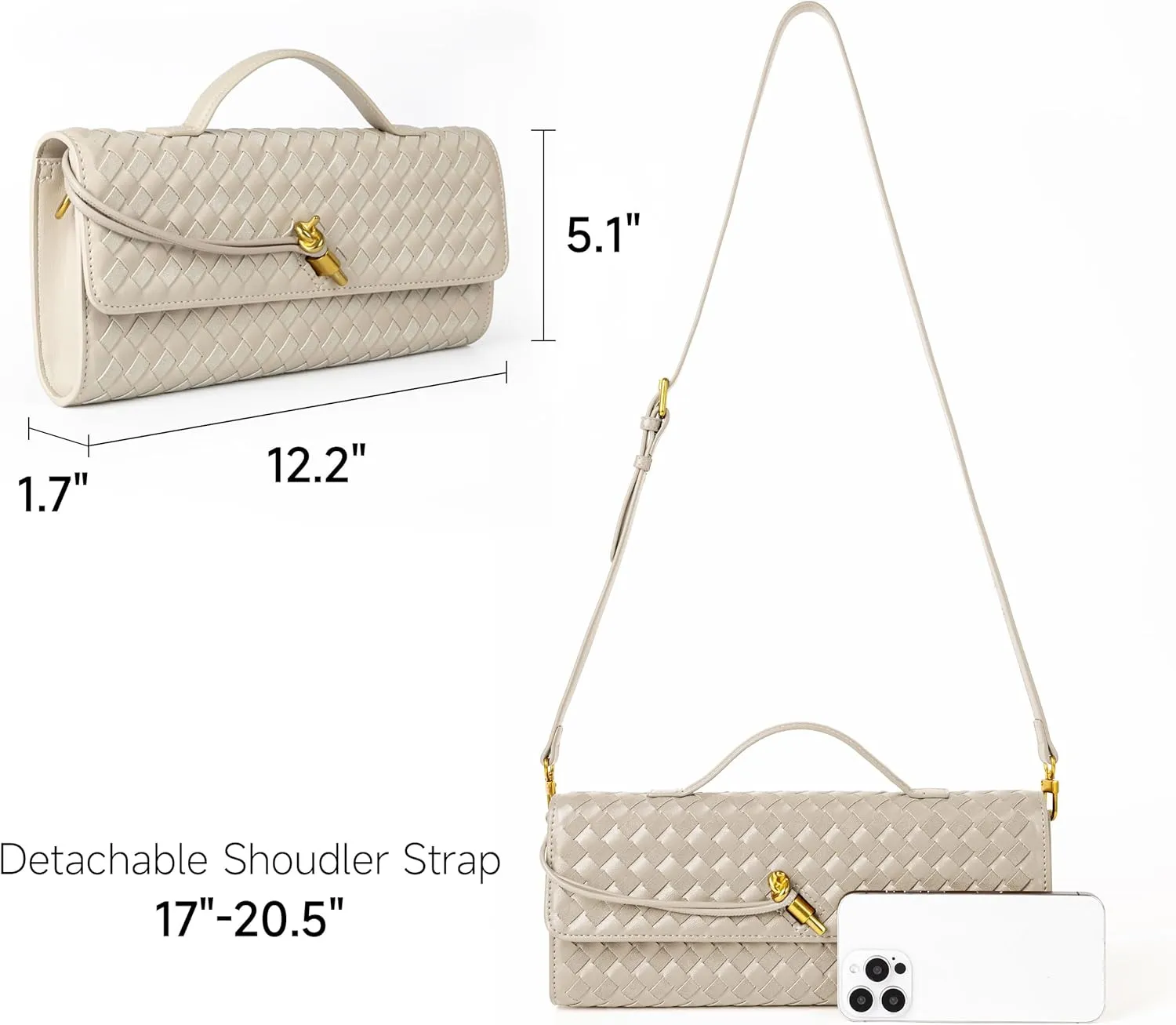 Women Woven Purse Evening Clutch Woven Leather Crossbody Suede Purse Formal Evening Bag