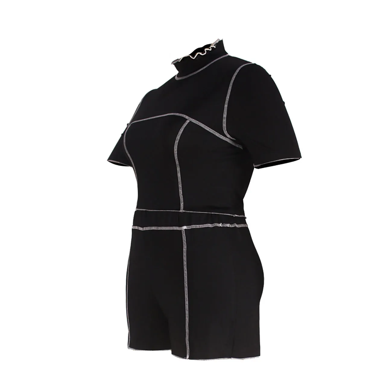 Womens 2 Piece Plus Size Outfit Short Sleeves Tracksuit Leisure Jogger Sportswear Set Activewear