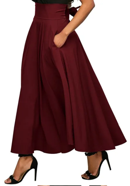 Women's Autumn Vintage Long Skirt