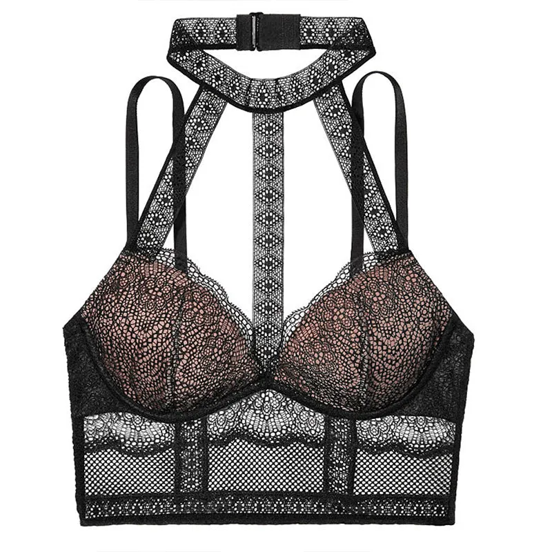 Women's Cut Out Push Up Lace Bra