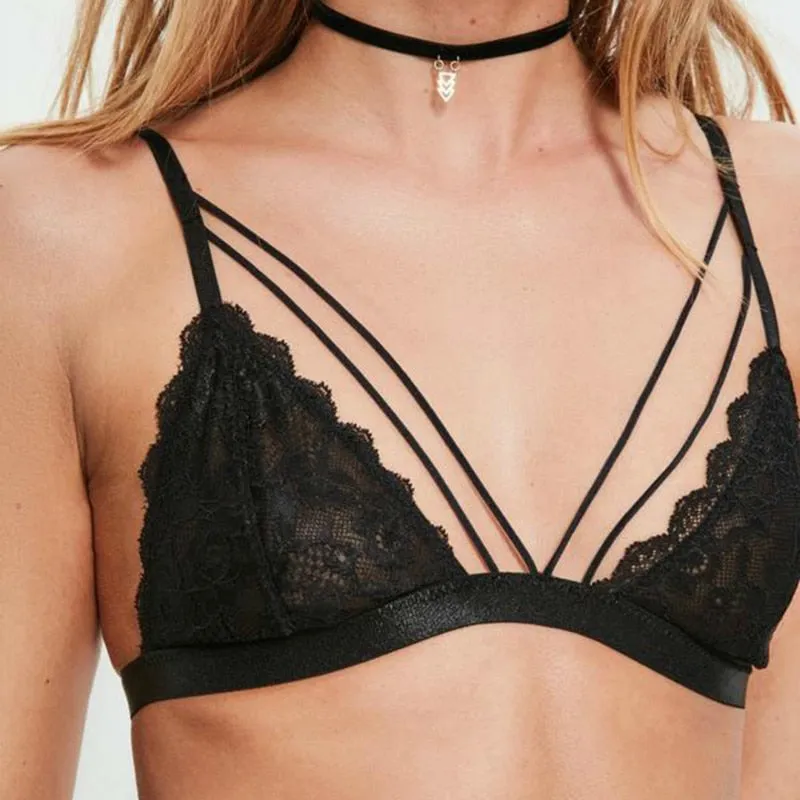 Women's Deep V-Neck Bandage Lingerie
