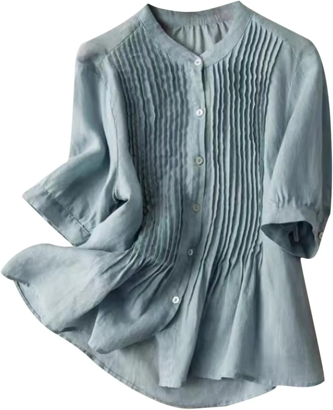 Women's Linen Shirts 2024 Linen Short Sleeved Shirt White Shirt Women Shirts for Women White Dress Shirt Shirts for