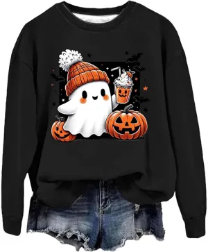 Womens Long Sleeve Sweatshirts Casual Hoodless Sweatshirt Tunic Tops Outfits Womens Fall Tops Oversized Sweatshirt