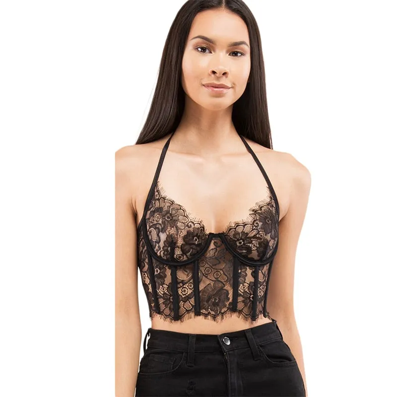 Women's Mesh Semi-Sheer Lingerie
