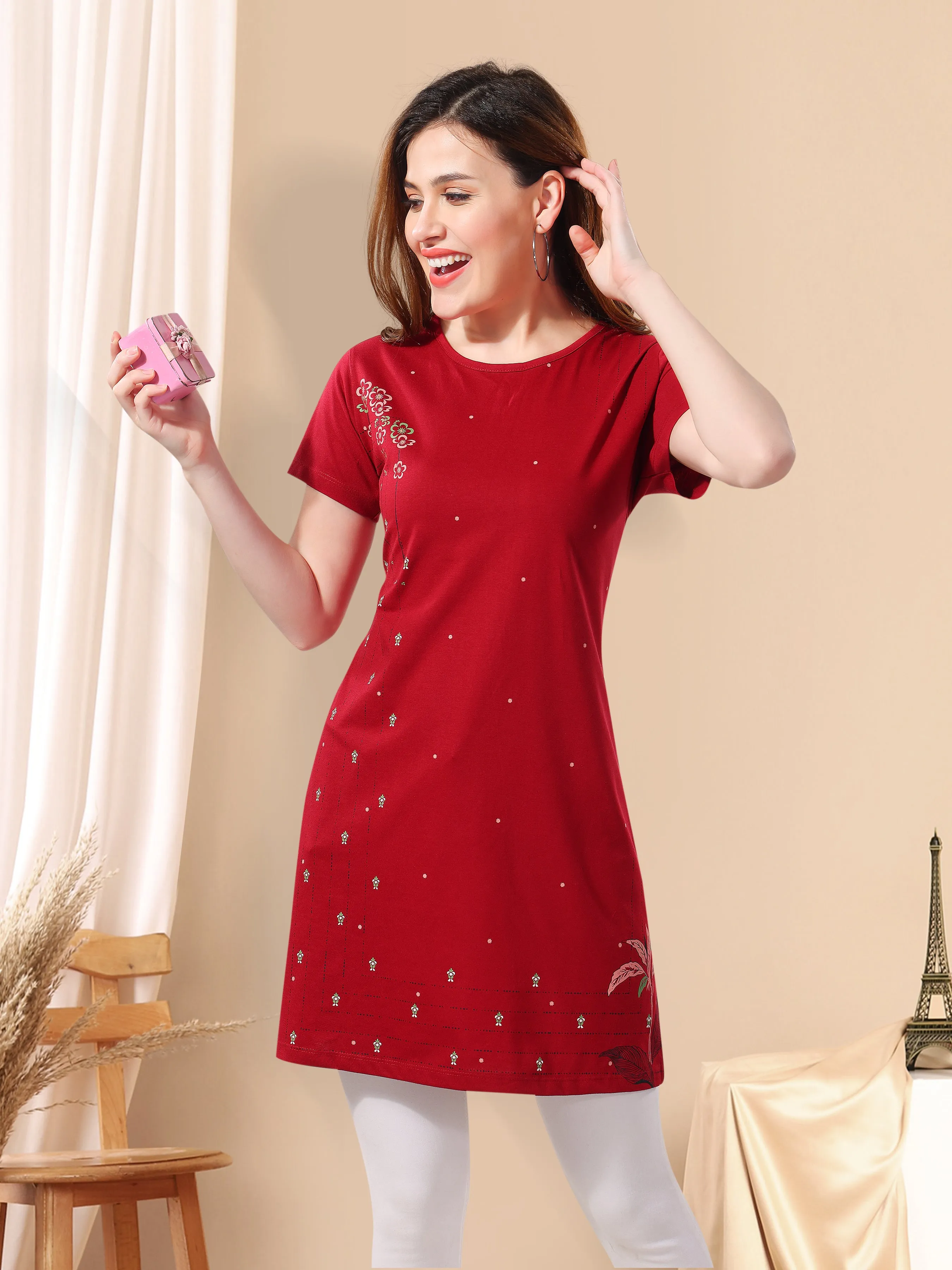 Women’s Regular Sleeve Printed Long Top