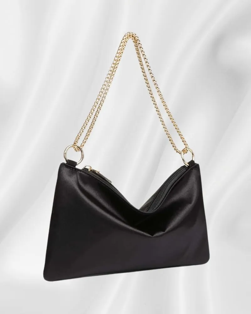Women's Satin Evening Handbag Shoulder Bag Purse for Women Clutch Purses Evening Bag