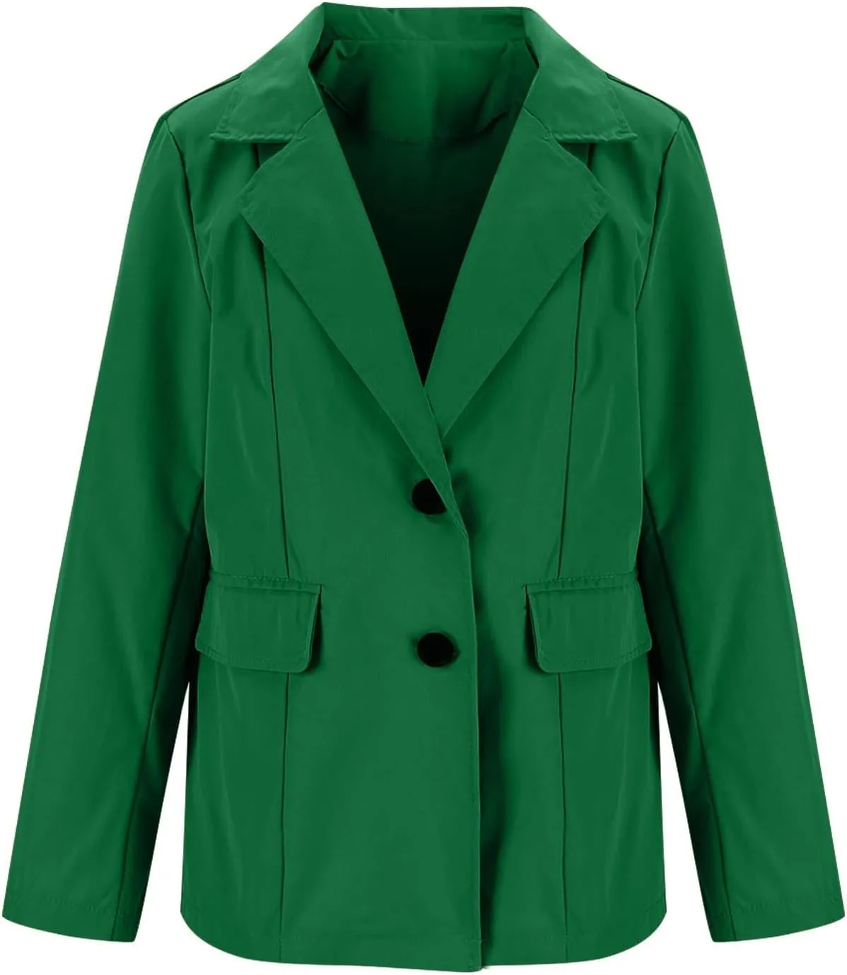 Womens Slim Fit Blazer Work Office Lapel Blazers Fall Winter Long Sleeve Warm Suits Jacket with Pockets