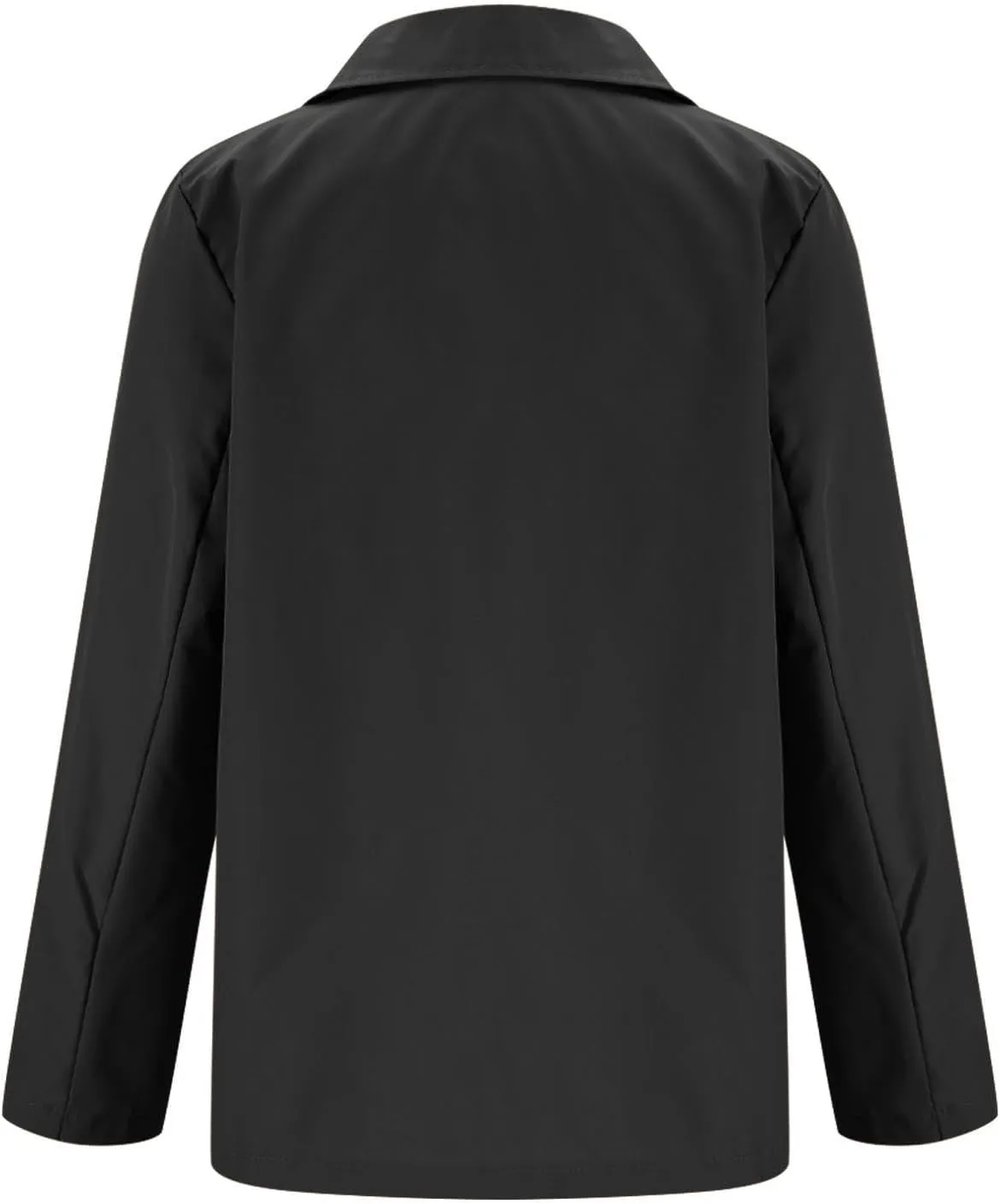 Womens Slim Fit Blazer Work Office Lapel Blazers Fall Winter Long Sleeve Warm Suits Jacket with Pockets