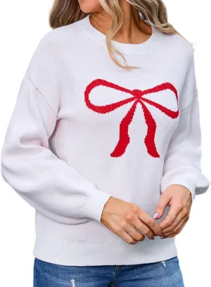 Women's Striped Sweater 2024 Long Sleeve Fall Round Neck Pullover Knit Tops Cute Casual Oversized Casual Y2K Clothes