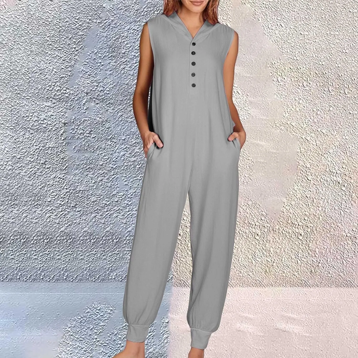 Womens Summer 2 Piece Outfits 2025 Sleeveless V Neck Crop Top Wide Leg Pant Sets Casual Tracksuit Linen Outfits Women