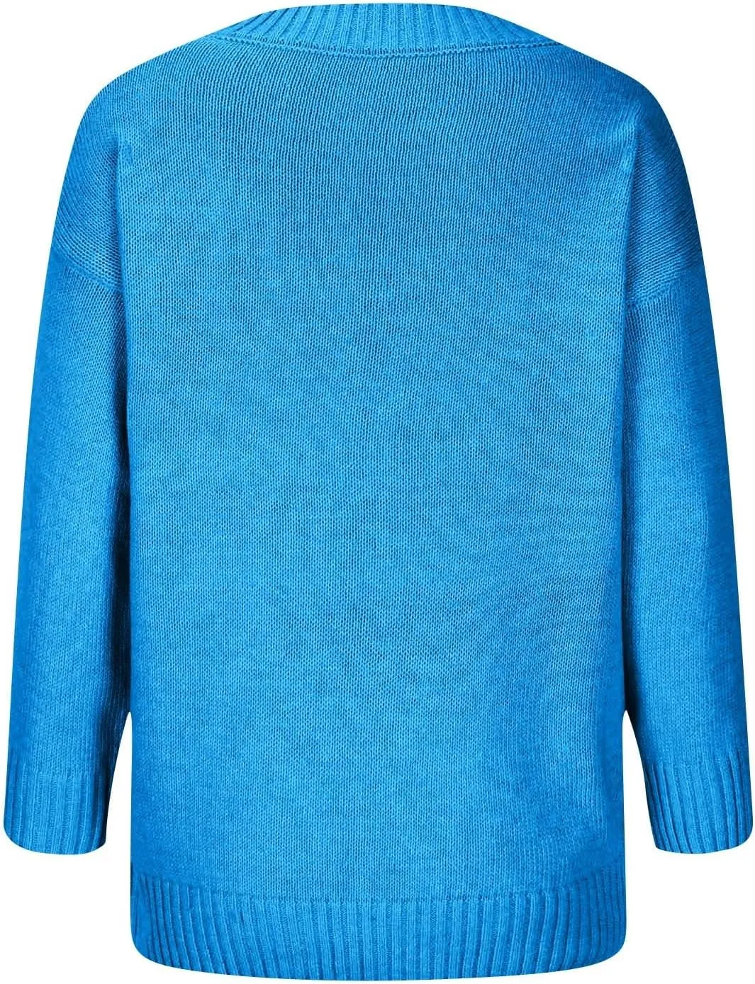 Womens Sweaters V Neck Fall Outfits 2024 Pullover Tops Winter Clothes Lightweight Long Sleeve Tops Casual Knit Shirts