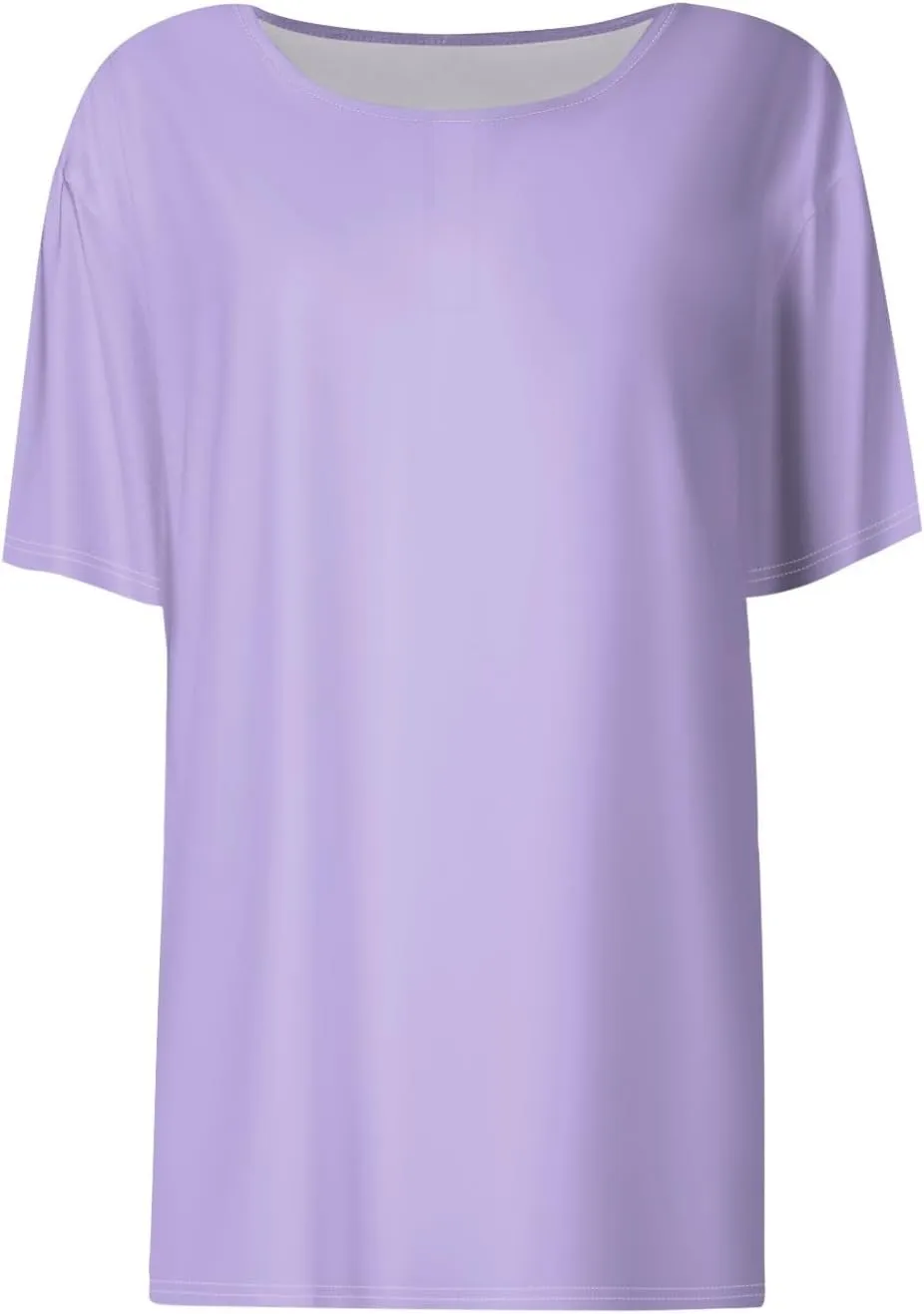 Womens Tops Dressy Casual Short Sleeve Round Neck Summer Shirts 2025 Blouses Lightweight Tees Trendy Plus Size Clothes