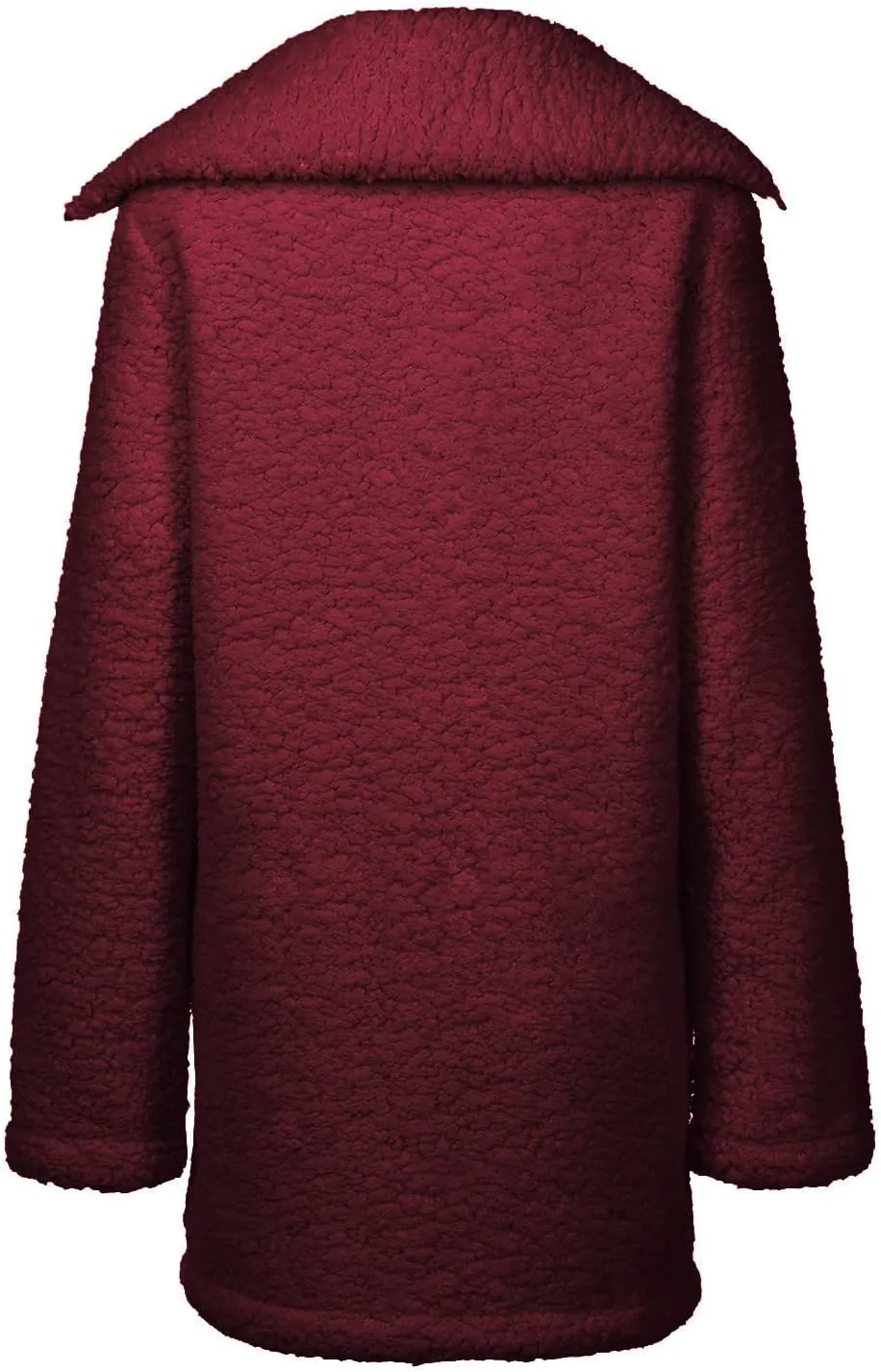 Womens Warm Winter Coats Fashion Faux Coat Cardigan Solid Lamb Cashmere Sherpa Jackets Long Sleeve Outerwear