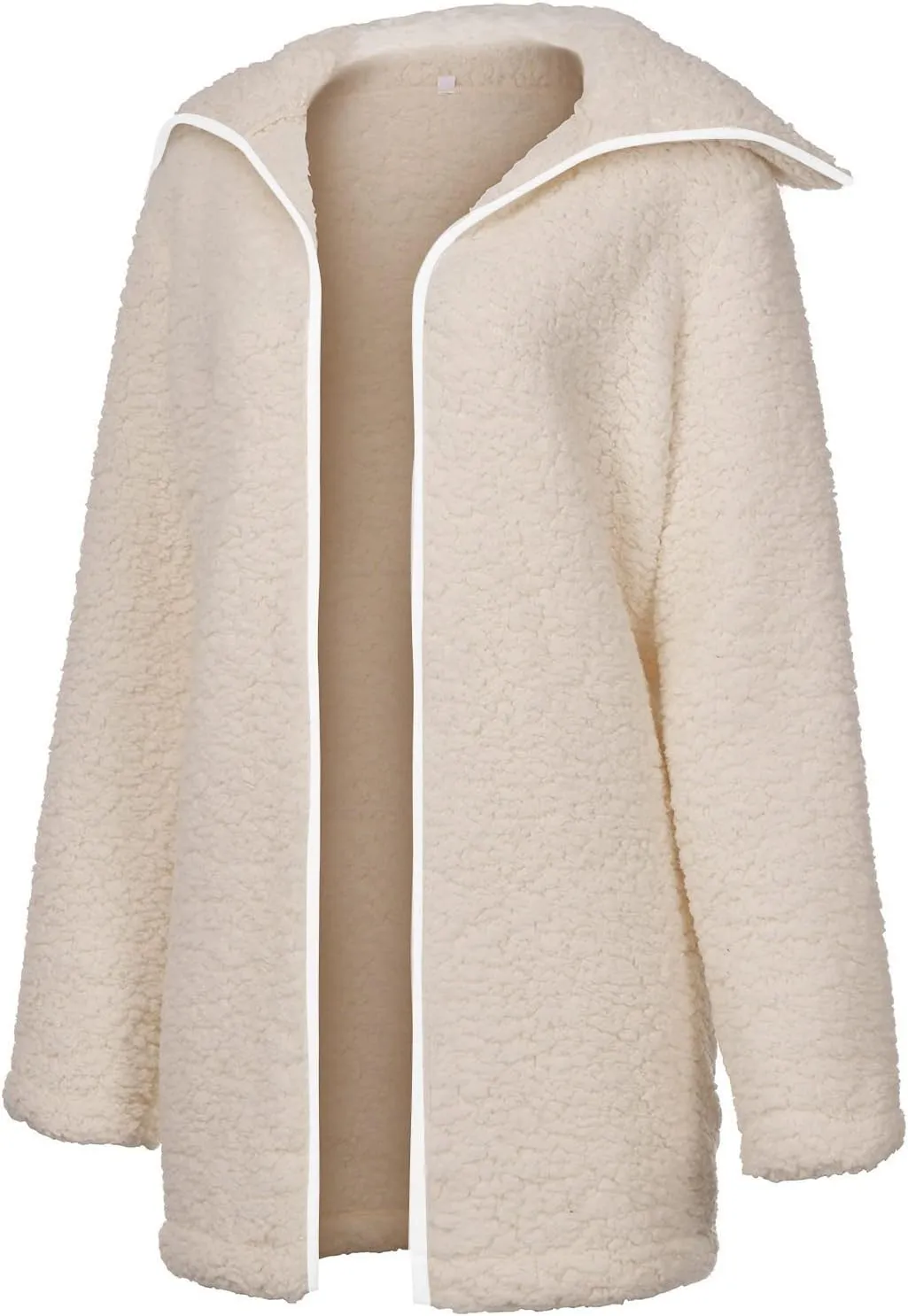 Womens Warm Winter Coats Fashion Faux Coat Cardigan Solid Lamb Cashmere Sherpa Jackets Long Sleeve Outerwear
