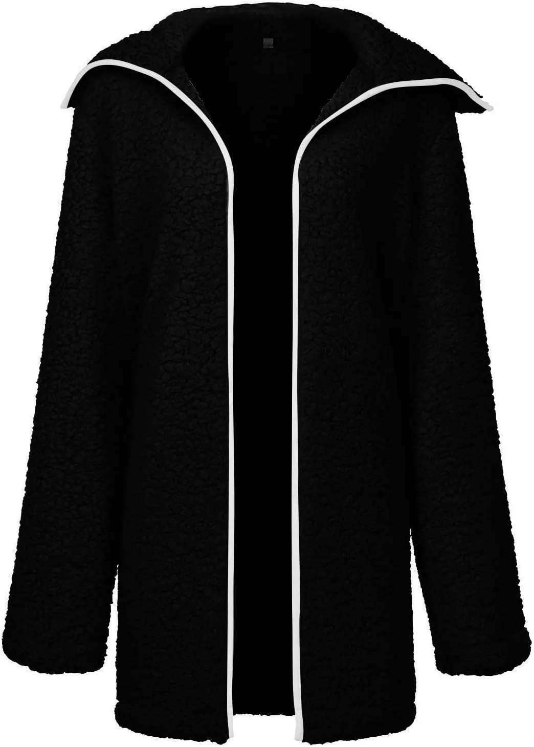 Womens Warm Winter Coats Fashion Faux Coat Cardigan Solid Lamb Cashmere Sherpa Jackets Long Sleeve Outerwear