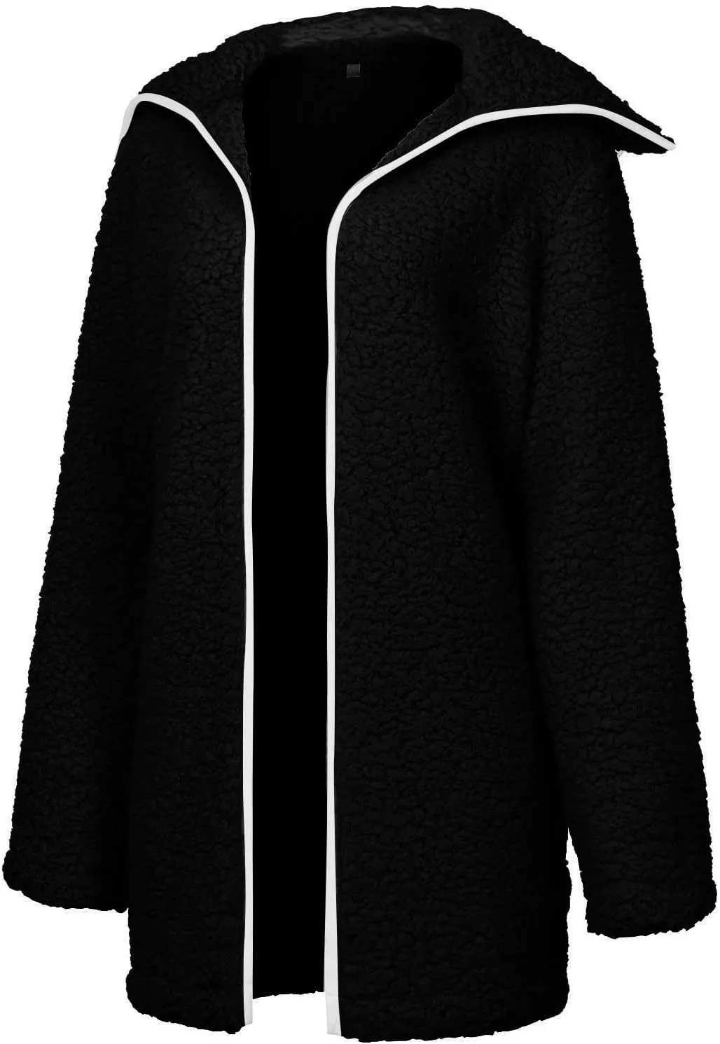 Womens Warm Winter Coats Fashion Faux Coat Cardigan Solid Lamb Cashmere Sherpa Jackets Long Sleeve Outerwear