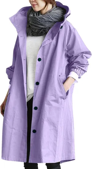 Women's Winter Overcoat Mid-Long Stand Collar Single Breasted Coat Outerwear