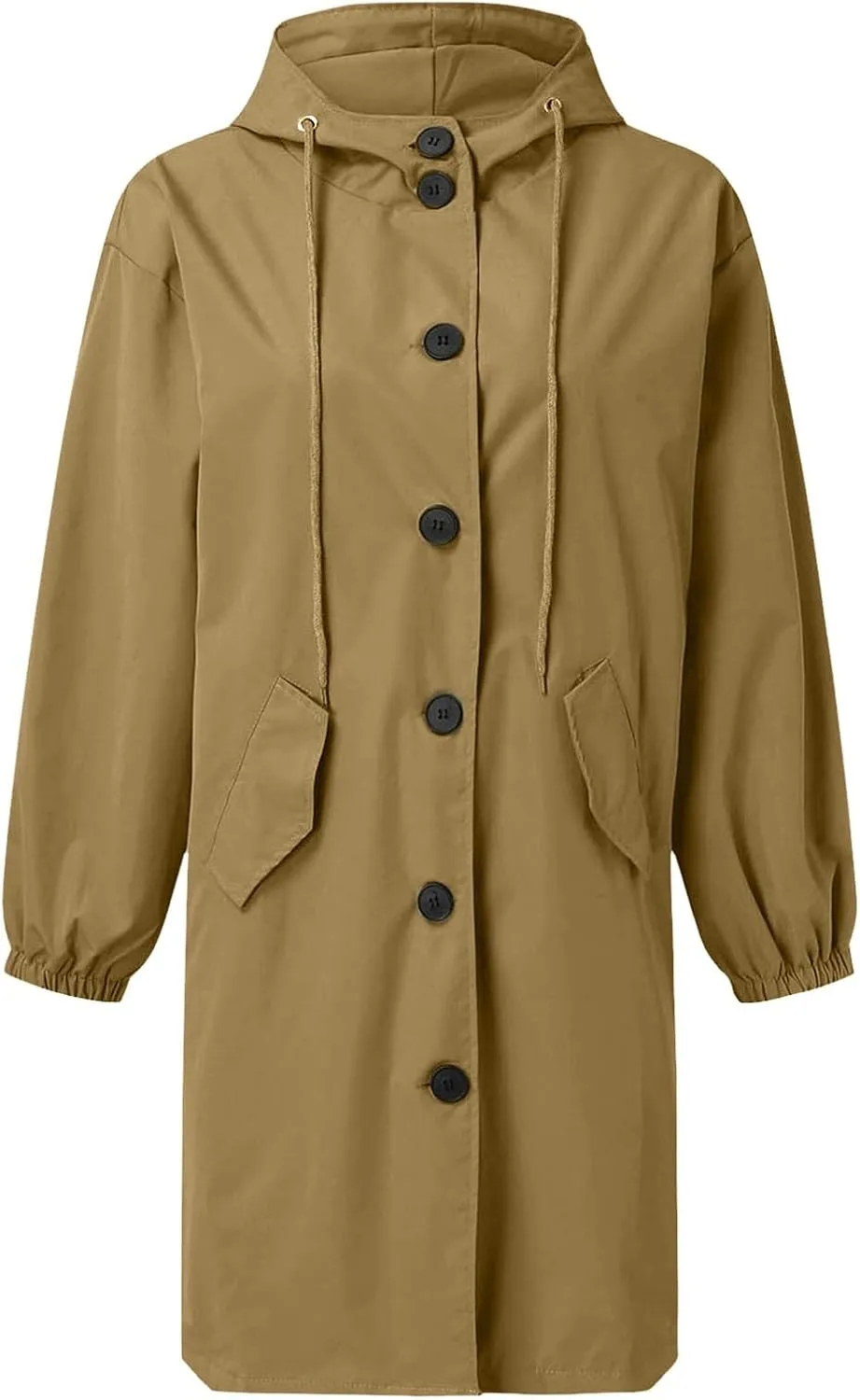 Women's Winter Overcoat Mid-Long Stand Collar Single Breasted Coat Outerwear