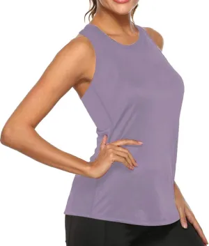 Workout Tank Tops for Women Upf50  Breathable Athletic Running Shirts Sleeveless Tank Yoga Tops Quick Dry Tank Top