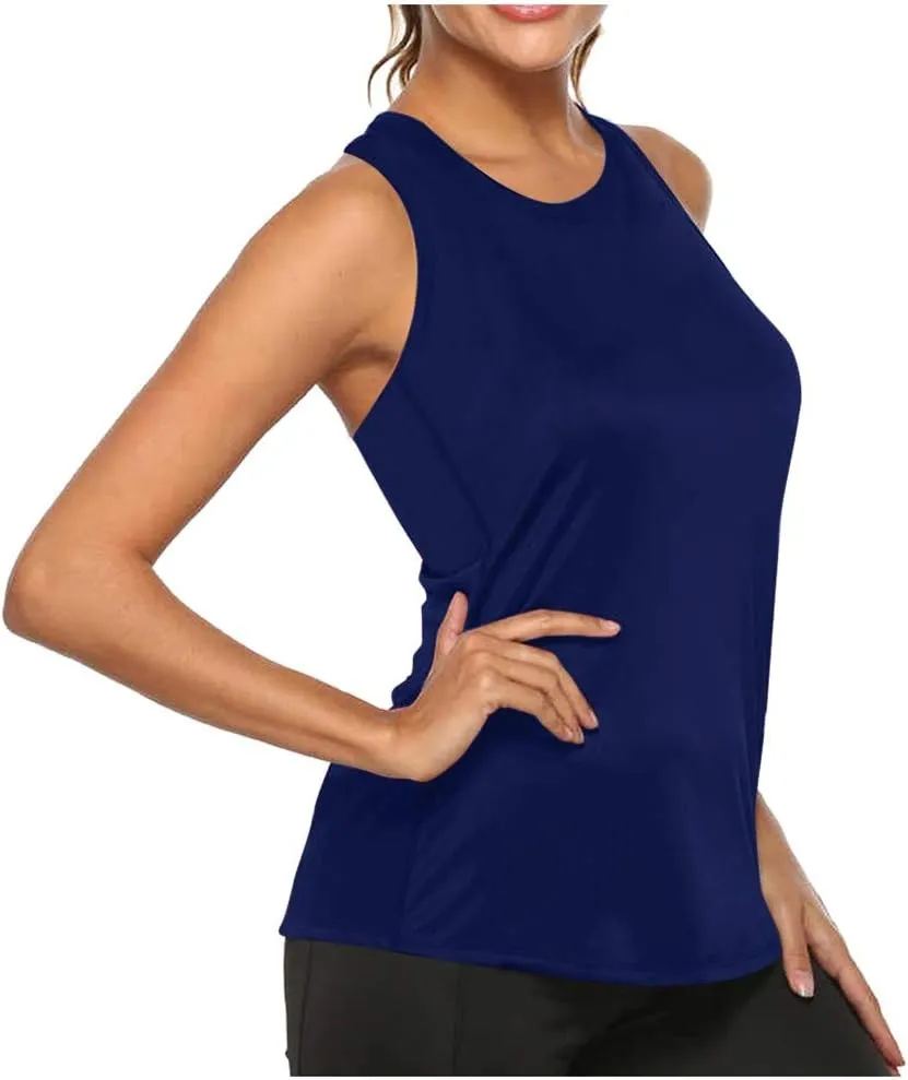 Workout Tank Tops for Women Upf50  Breathable Athletic Running Shirts Sleeveless Tank Yoga Tops Quick Dry Tank Top