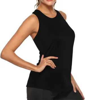 Workout Tank Tops for Women Upf50  Breathable Athletic Running Shirts Sleeveless Tank Yoga Tops Quick Dry Tank Top