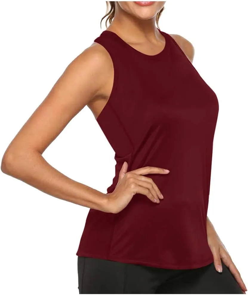Workout Tank Tops for Women Upf50  Breathable Athletic Running Shirts Sleeveless Tank Yoga Tops Quick Dry Tank Top