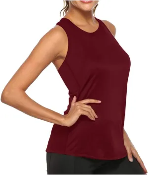 Workout Tank Tops for Women Upf50  Breathable Athletic Running Shirts Sleeveless Tank Yoga Tops Quick Dry Tank Top