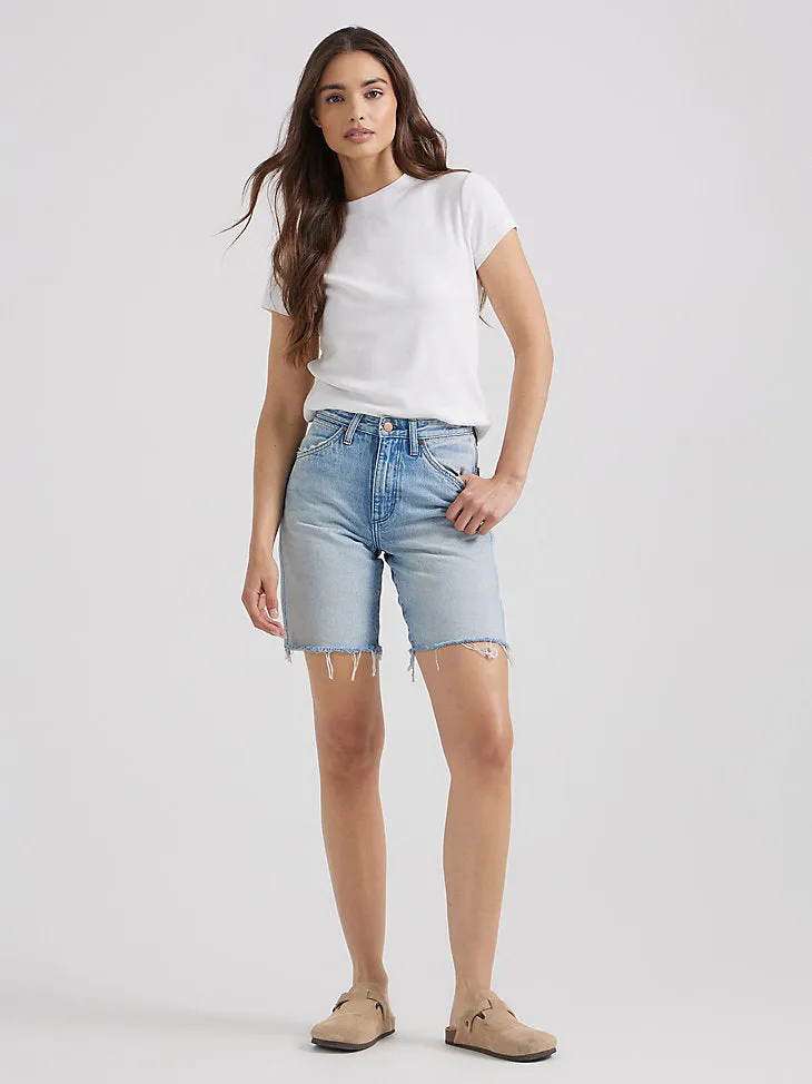 Wrangler Cowboy short Bermuda Sky Women's Shorts