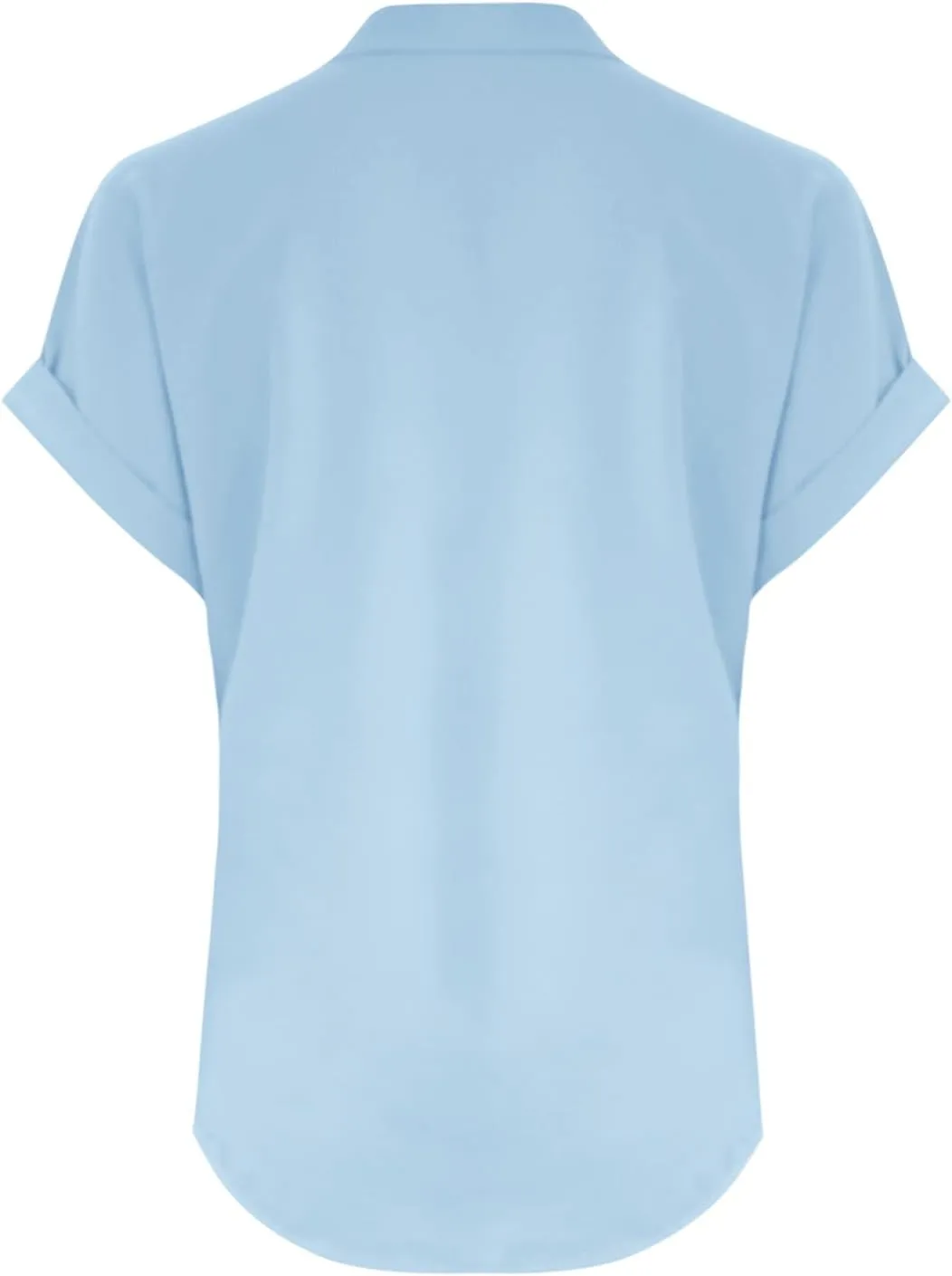yardsong V Neck Tops for Women Cotton Linen Button Up Short Sleeve Shirts Summer Casual Loose Fit Beach Blouses Tees