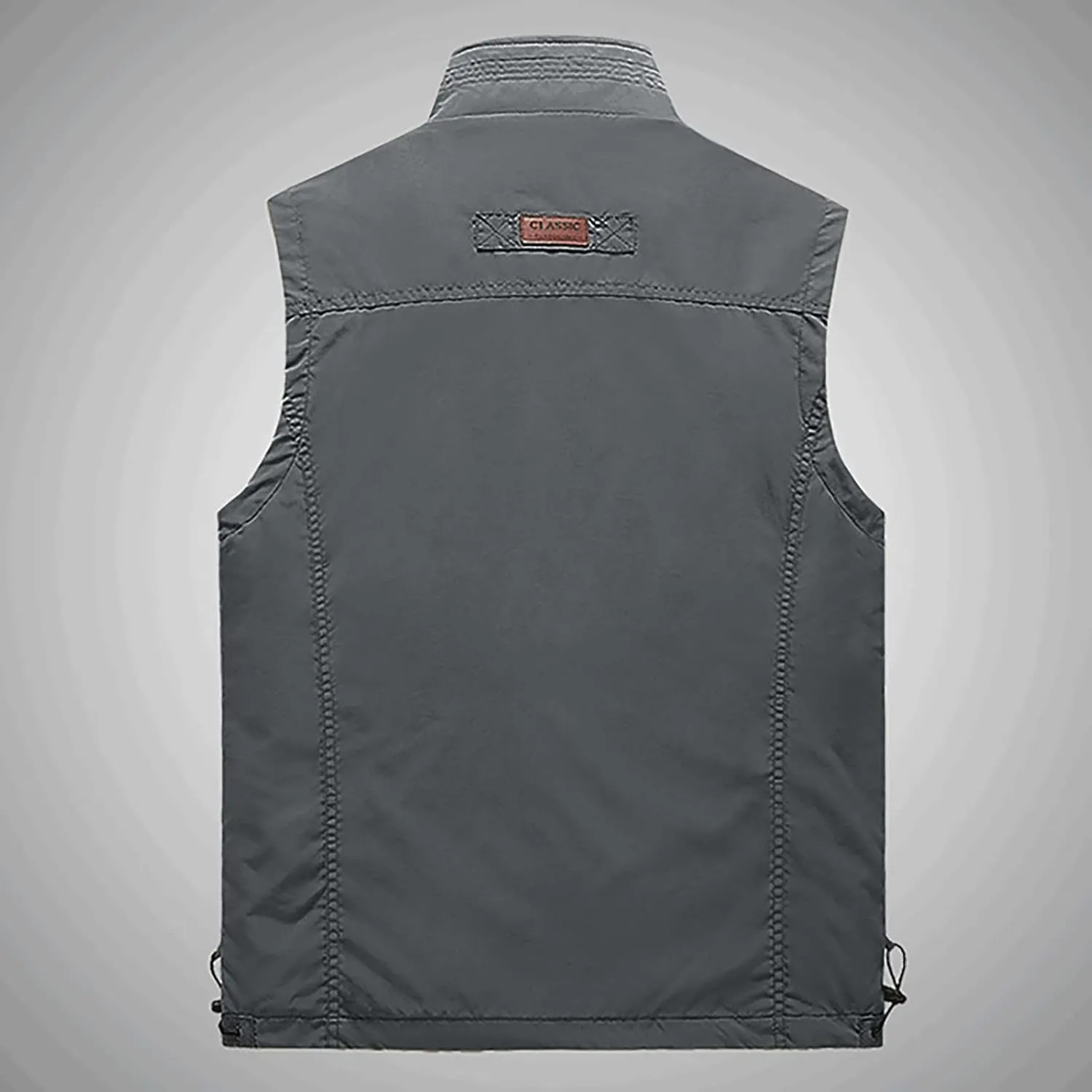 Ymosrh Men's Down Vest Puffer Vest Winter Outdoor Zipper Sleeveless Warm Puffey Jacket Vest, XL-4XL