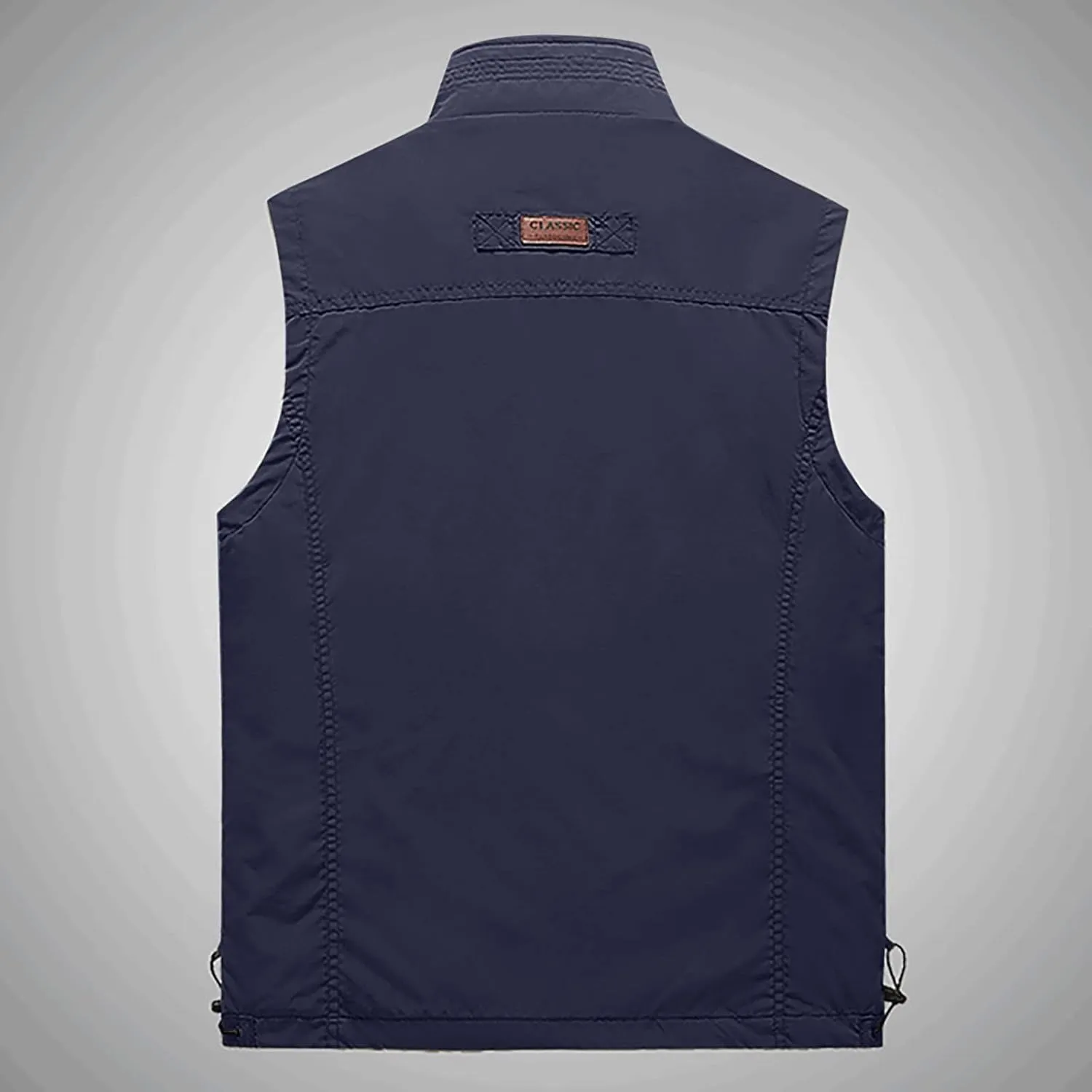 Ymosrh Men's Down Vest Puffer Vest Winter Outdoor Zipper Sleeveless Warm Puffey Jacket Vest, XL-4XL