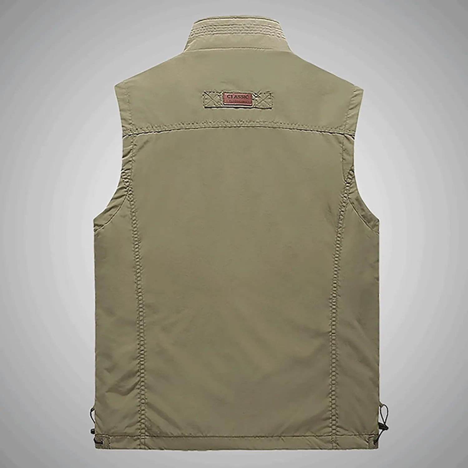 Ymosrh Men's Down Vest Puffer Vest Winter Outdoor Zipper Sleeveless Warm Puffey Jacket Vest, XL-4XL