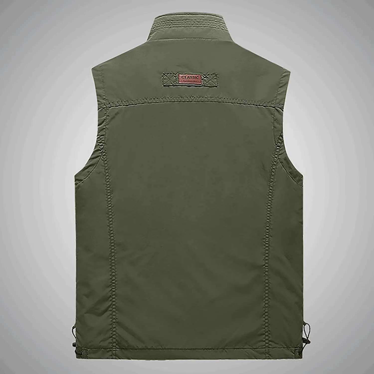 Ymosrh Men's Down Vest Puffer Vest Winter Outdoor Zipper Sleeveless Warm Puffey Jacket Vest, XL-4XL