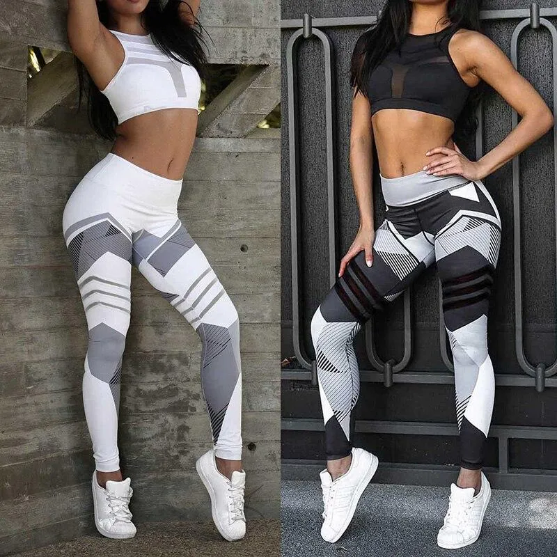 Yoga Pants  Leggings Sport Women Fitness Legging Slim Stretch Running Tights gym leggings Ropa Deportiva Mujer Size